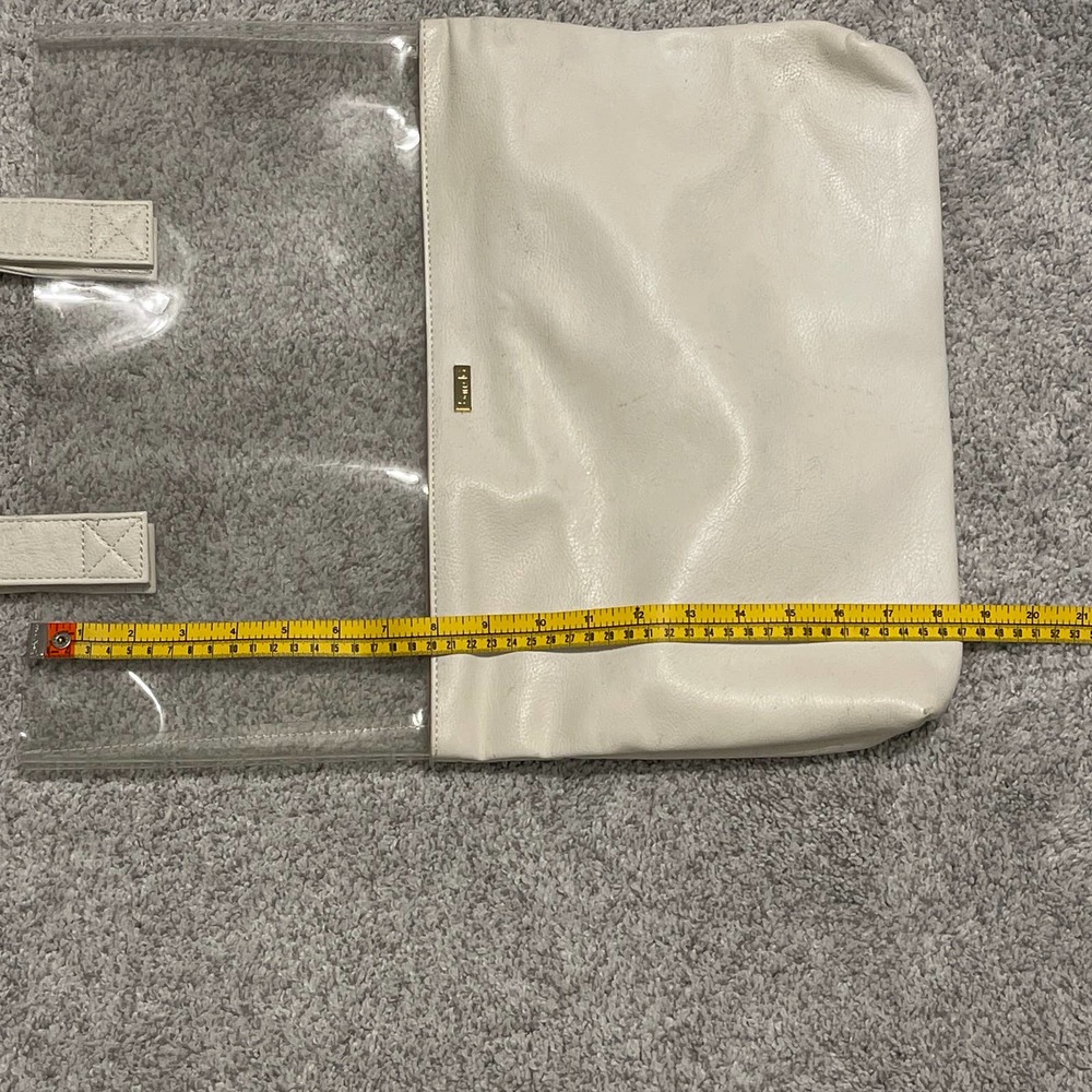 Ban.Do Peekaboo White and‎ Clear Large Tote 15" x 18" x 2" Pre-owned - Picture 6 of 7